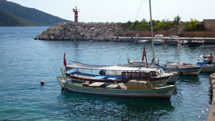 Fishing boats in Kalkan harbour