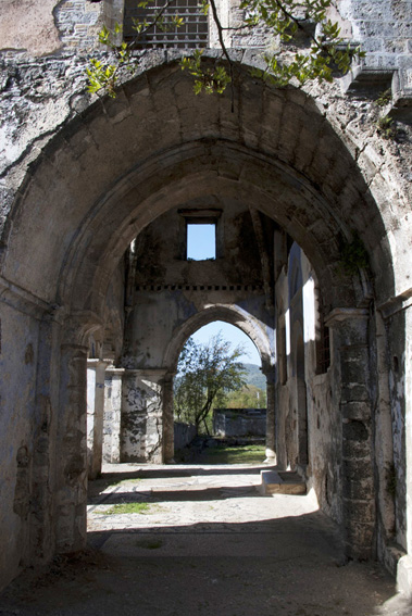 Kayakoy church stone arch