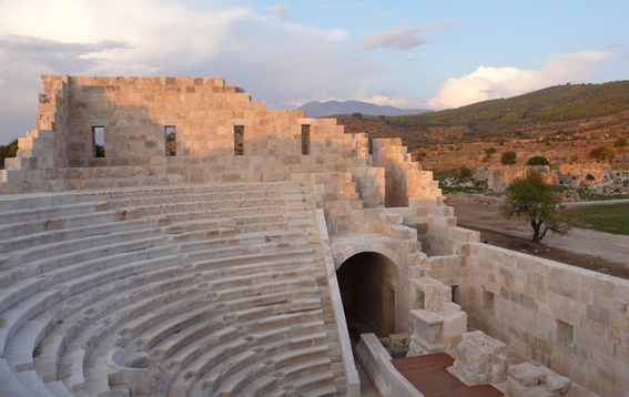 Amphitheatre at Patara at sunset