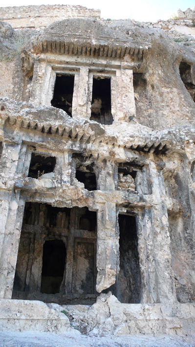 Rock tombs at ancient Tlos