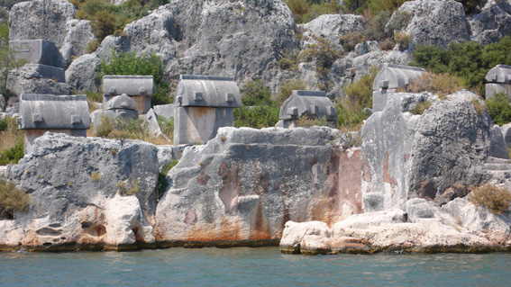 Ancient tombs at Kekova